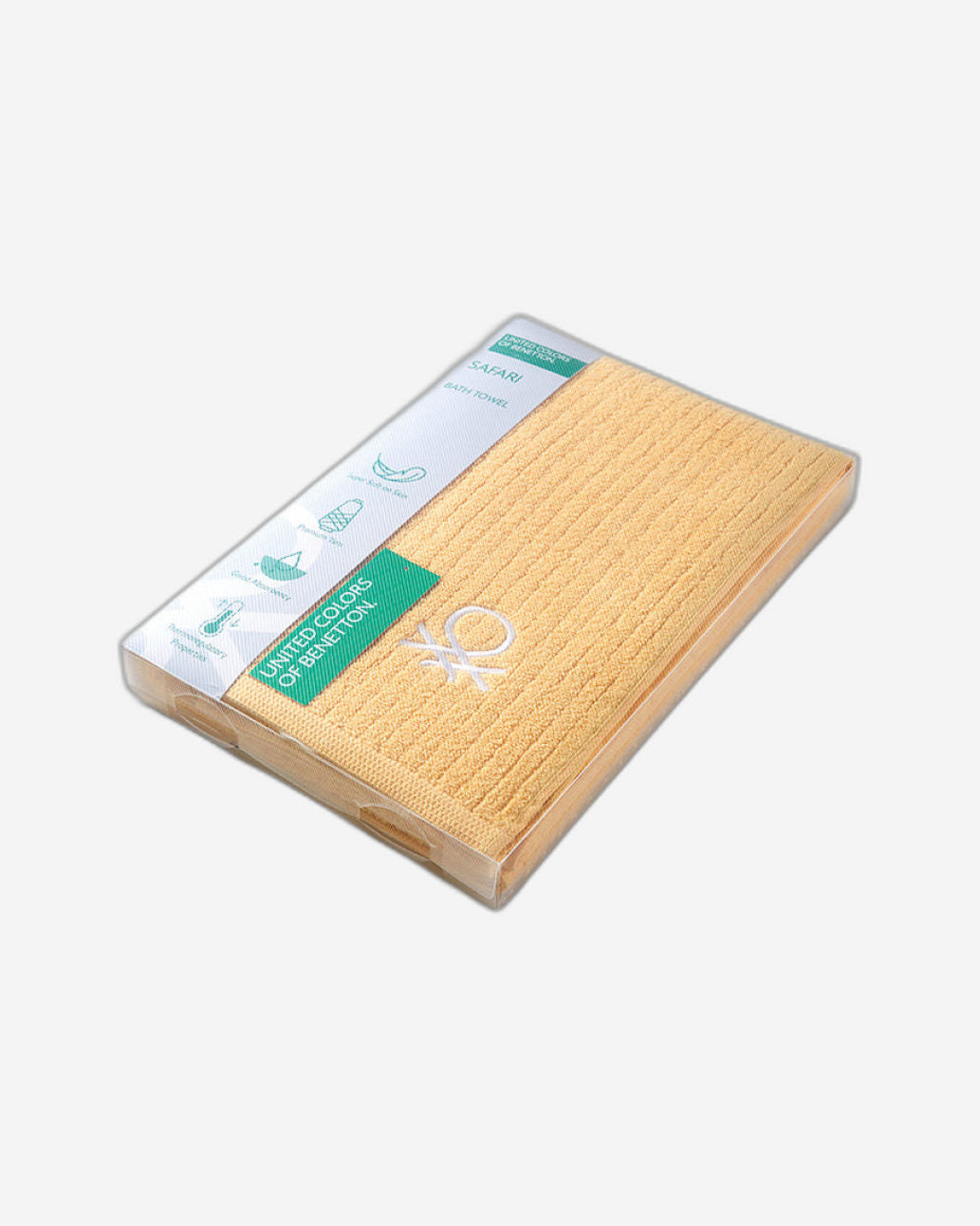 United Colors of Benetton Safari Yellow Bath Towel 450 GSM