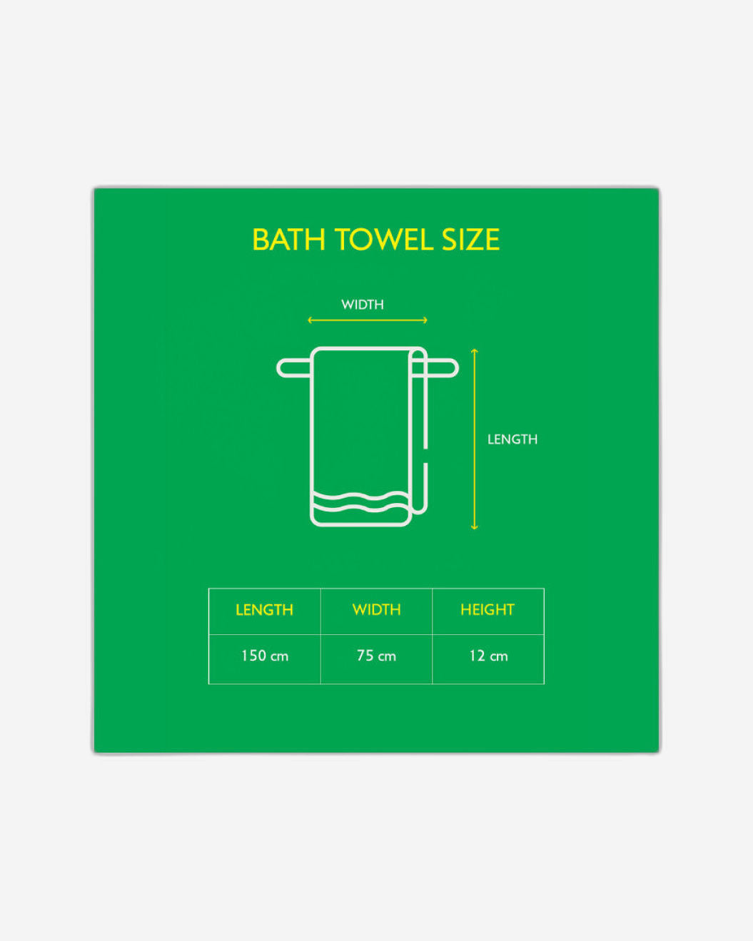 United Colors of Benetton Safari White Bath Towel 450 GSM