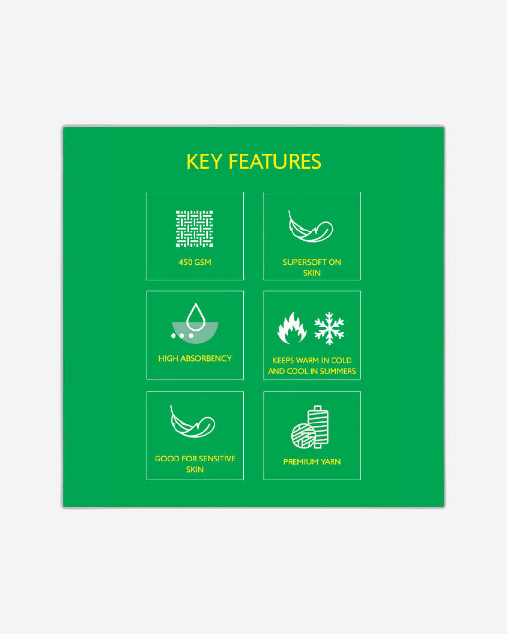 United Colors of Benetton Safari Brown Hand Towel (set of 2) 450 GSM
