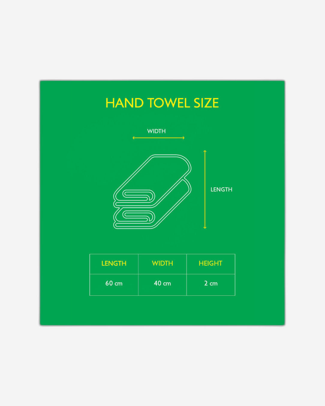 United Colors of Benetton Safari White Hand Towel (set of 2) 450 GSM