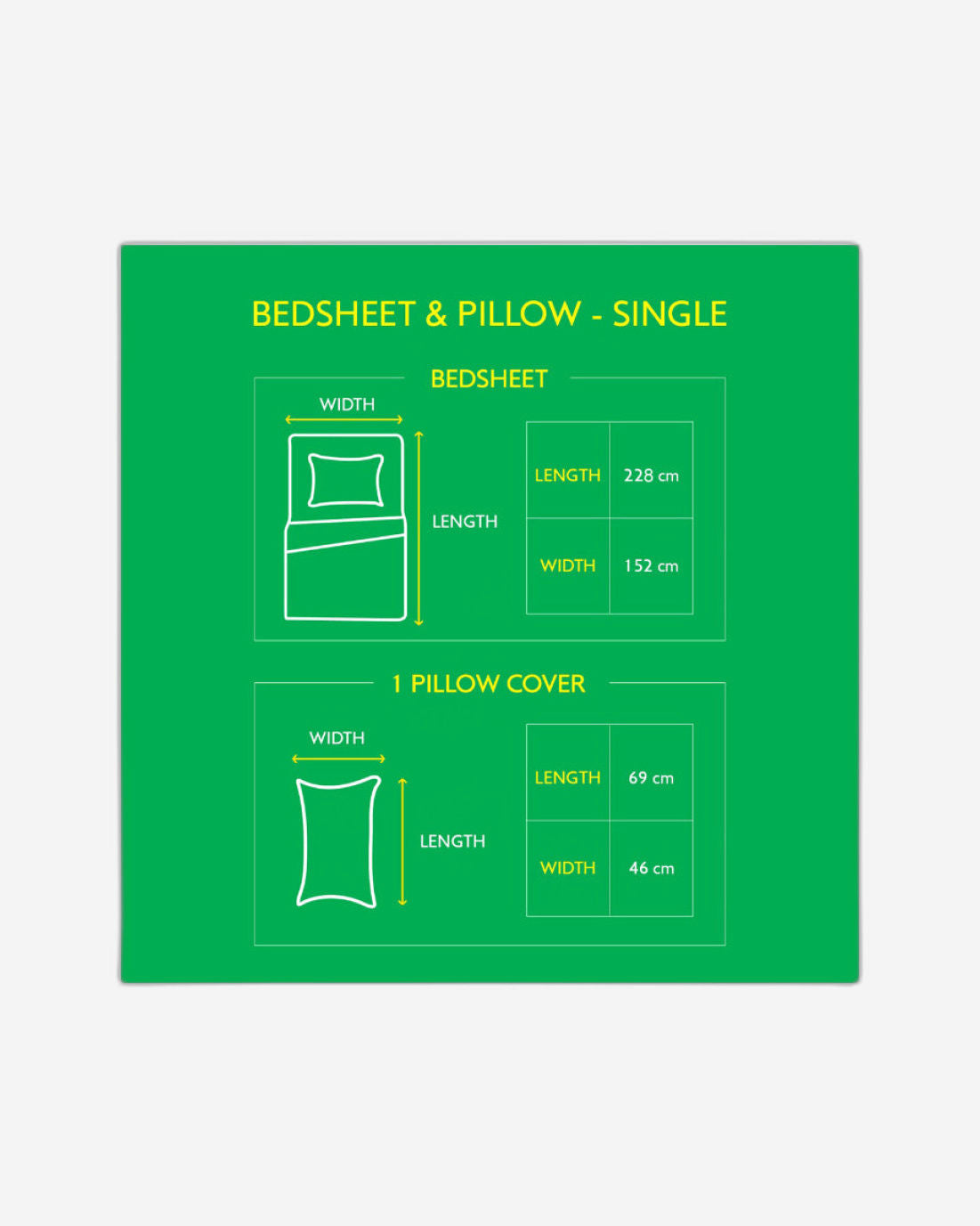 United Colors of Benetton Kids 210 TC Bedsheet with 1 Pillow cover Multi