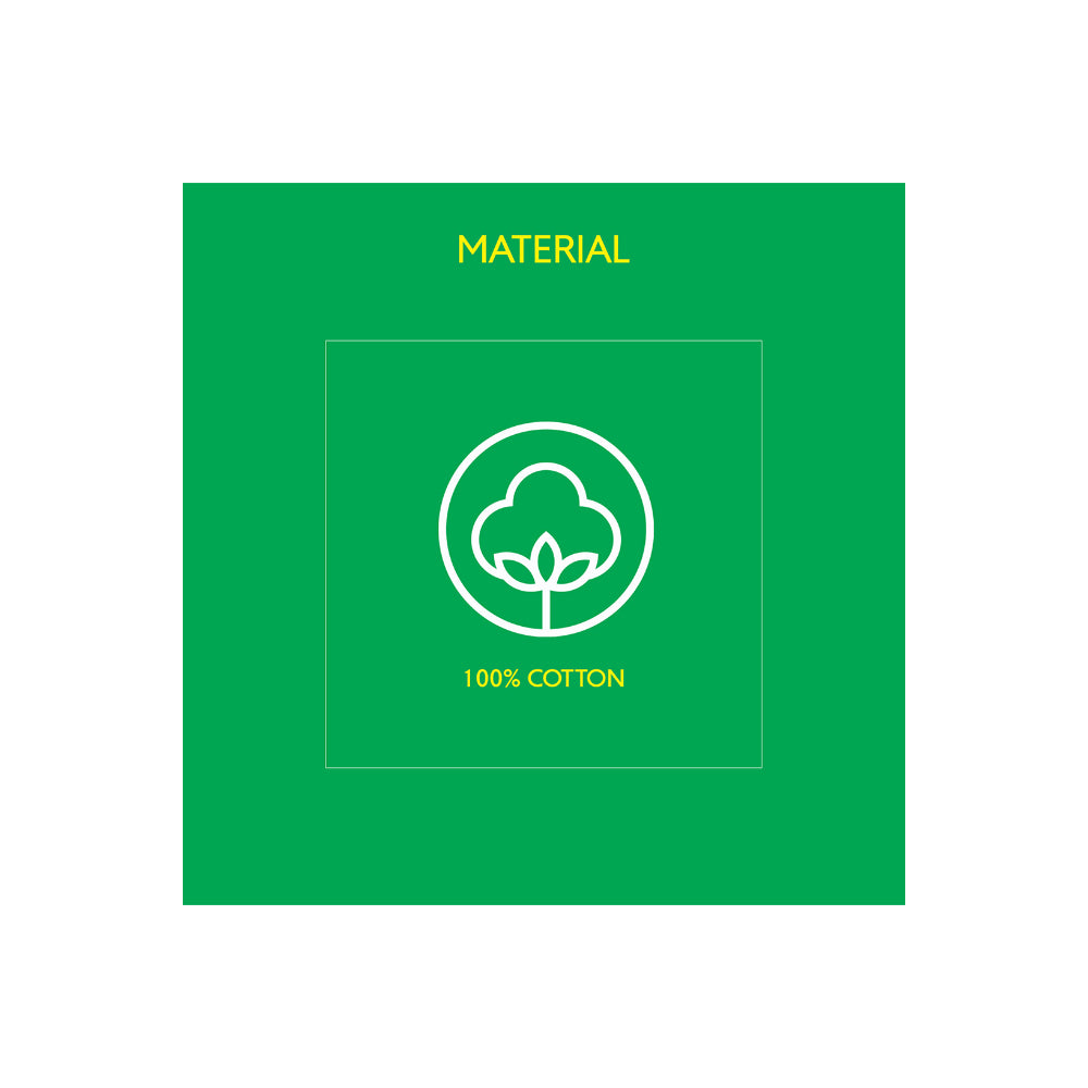 United Colors of Benetton Kids 210 TC Bedsheet with 1 Pillow cover Rainbow