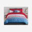United Colors of Benetton Rainbow 210 TC Super King Bedsheet with 2 Pillow covers Red