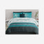 United Colors of Benetton Rainbow 210 TC Super King Bedsheet with 2 Pillow covers Teal