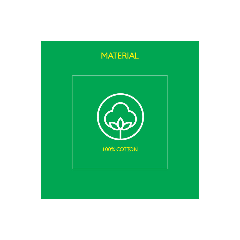 United Colors of Benetton Rainbow 210 TC Super King Bedsheet with 2 Pillow covers Blue