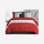 United Colors of Benetton Rainbow 210 TC Super King Bedsheet with 2 Pillow covers Maroon
