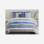 United Colors of Benetton Rainbow 210 TC Super King Bedsheet with 2 Pillow covers Navy