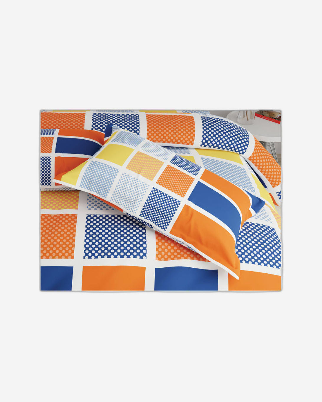 United Colors of Benetton Rainbow 210 TC Super King Bedsheet with 2 Pillow covers Rainbow