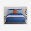 United colors of Benetton Rainbow Blue 210 TC Fitted sheet with 2 pillow covers