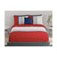 United colors of Benetton Rainbow Maroon 210 TC Fitted sheet with 2 pillow covers