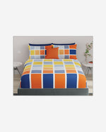 United colors of Benetton Rainbow 210 TC Fitted sheet with 2 pillow covers
