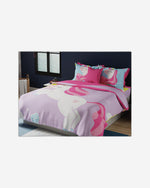 United Colors of Benetton Kids 210 TC King Bedsheet with 2 Pillow covers Lavender