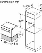 Bosch Series 8 Built-In Warming Drawer 60x14cm