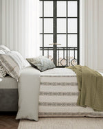 Bedeck of Belfast "Hemma" Duvet Cover in Silver