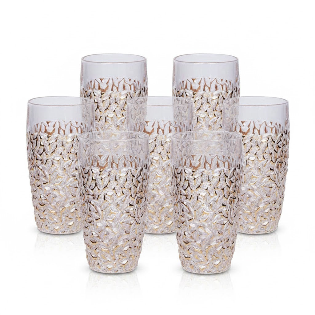 Bohemia Nicolette HB With Golden Marble Lead Crystal - Set Of 6