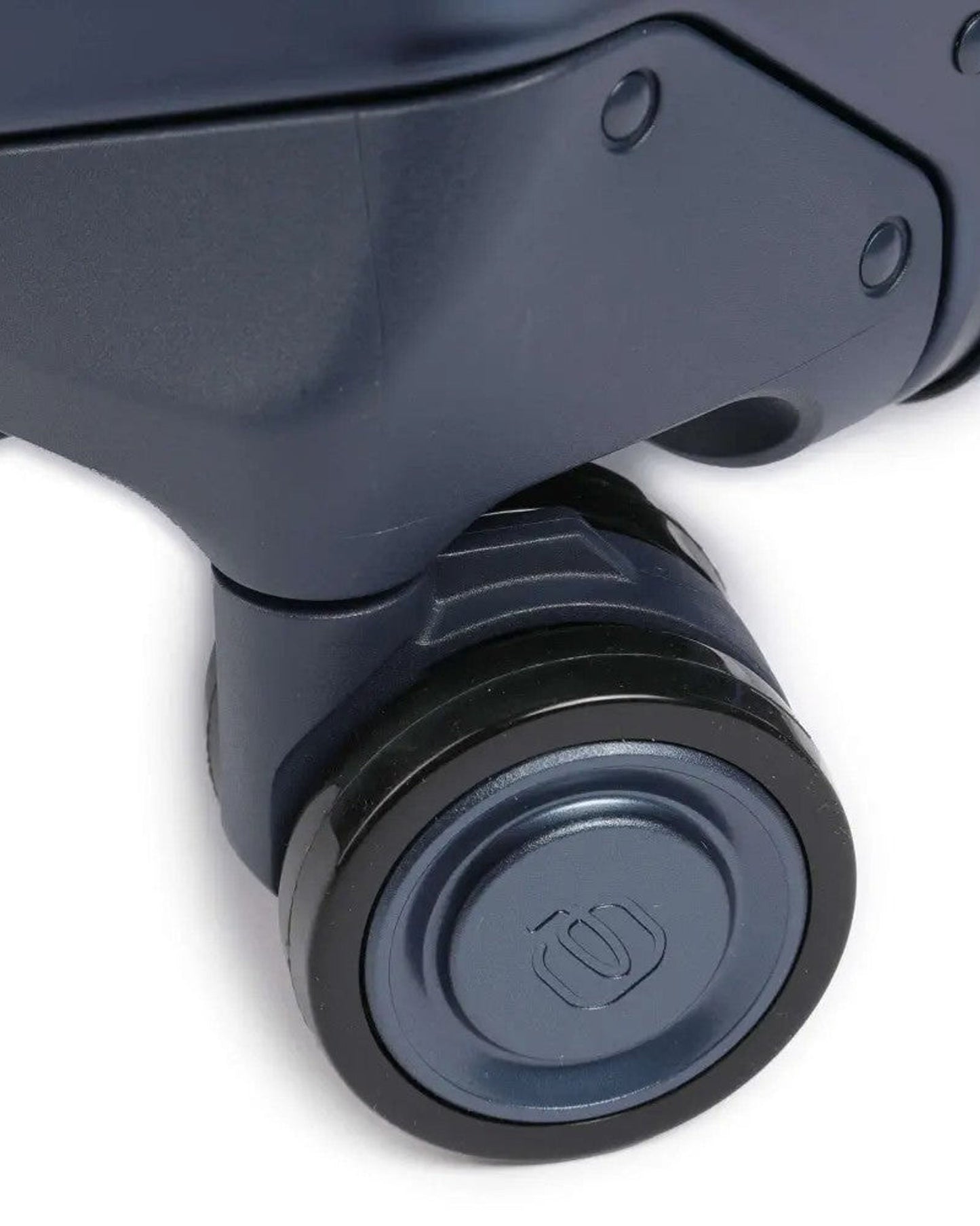 Piquadro Piqalu BS2 4 Double Wheel In Alumium And Leather