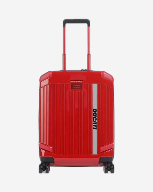 Piquadro Personalizable Cabin Size Hardside Spinner  X Ducati  Red BV4425POPD