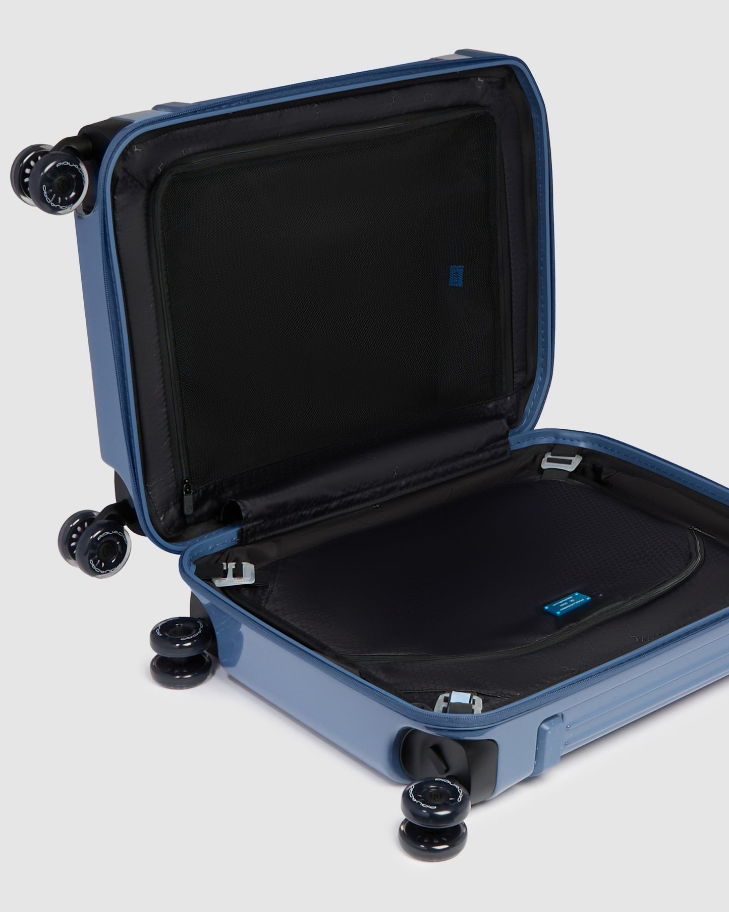Piquadro Pop Hardside 4 Wheel Cabin Suitcase Blue