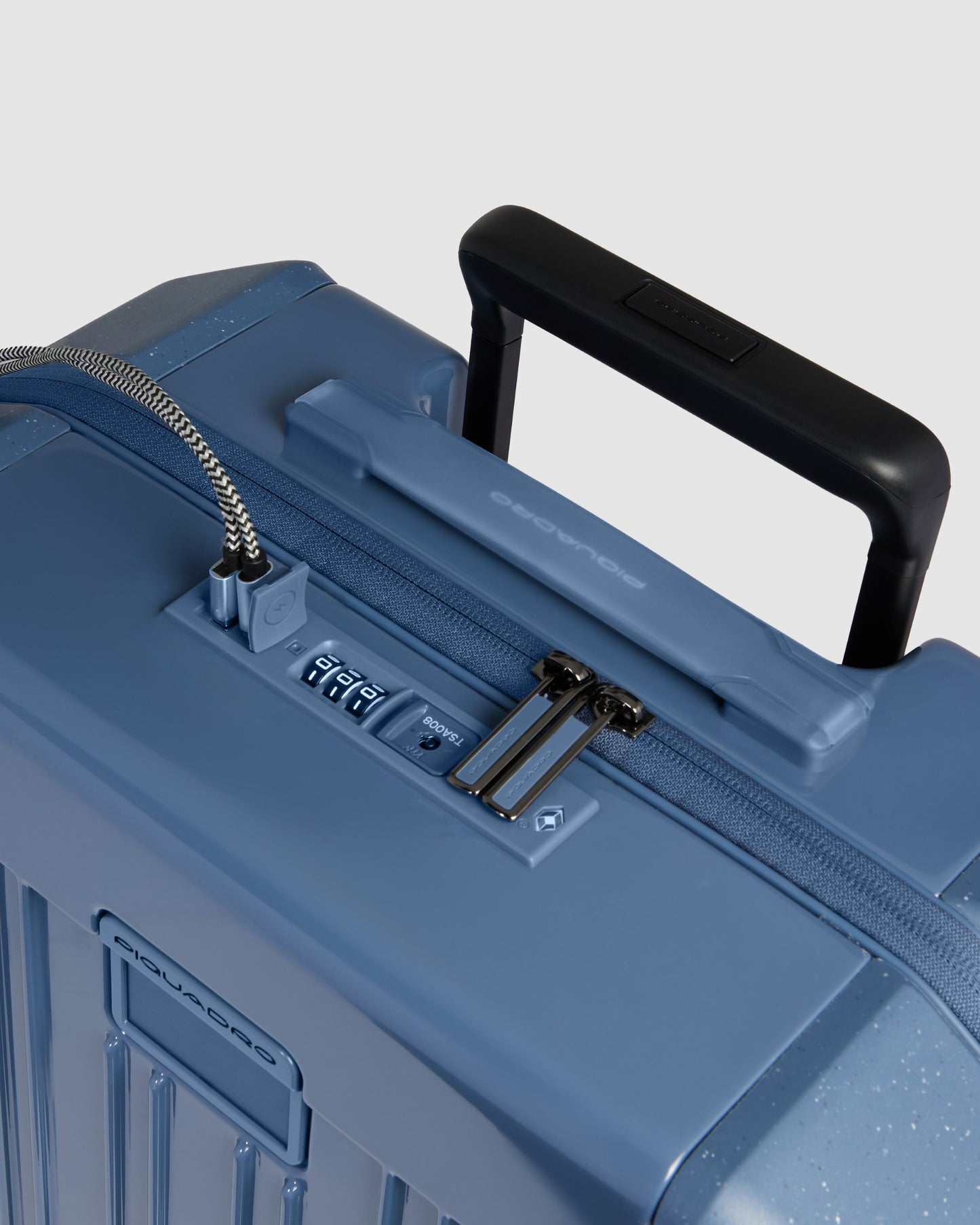 Piquadro Pop Hardside 4 Wheel Cabin Suitcase Blue