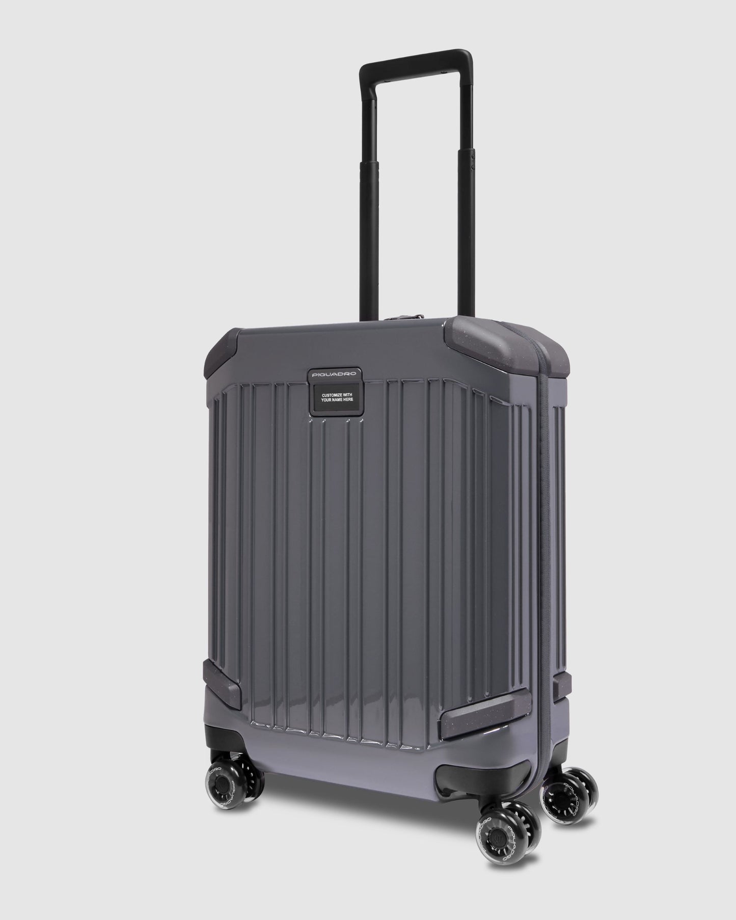 Piquadro Polycarbonate Cabin Trolley Grey