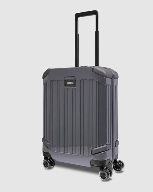 Piquadro Polycarbonate Cabin Trolley Grey