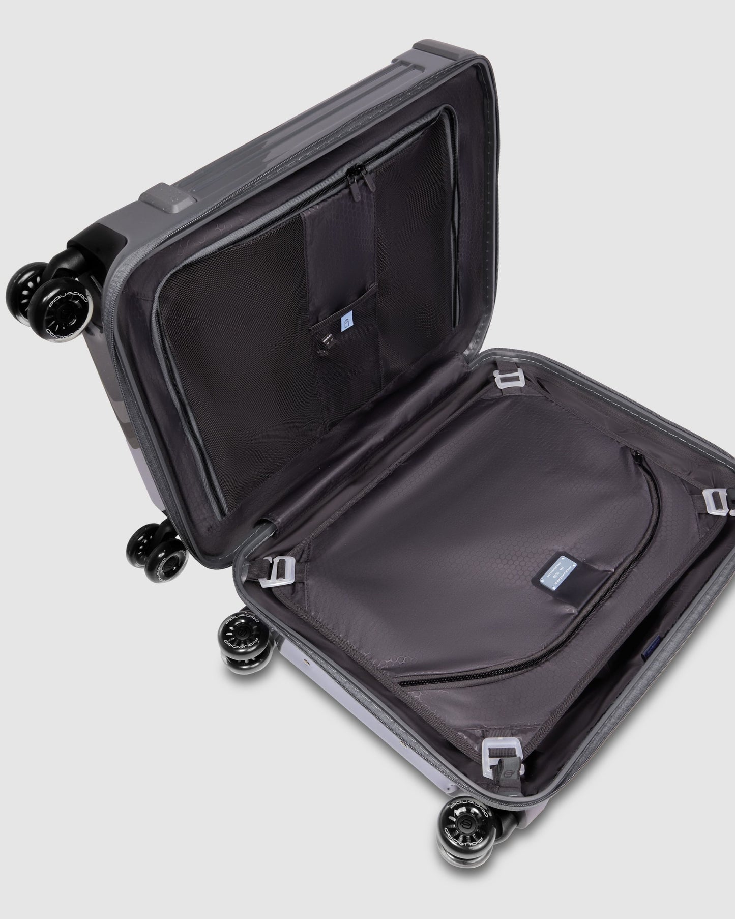 Piquadro Polycarbonate Cabin Trolley Grey