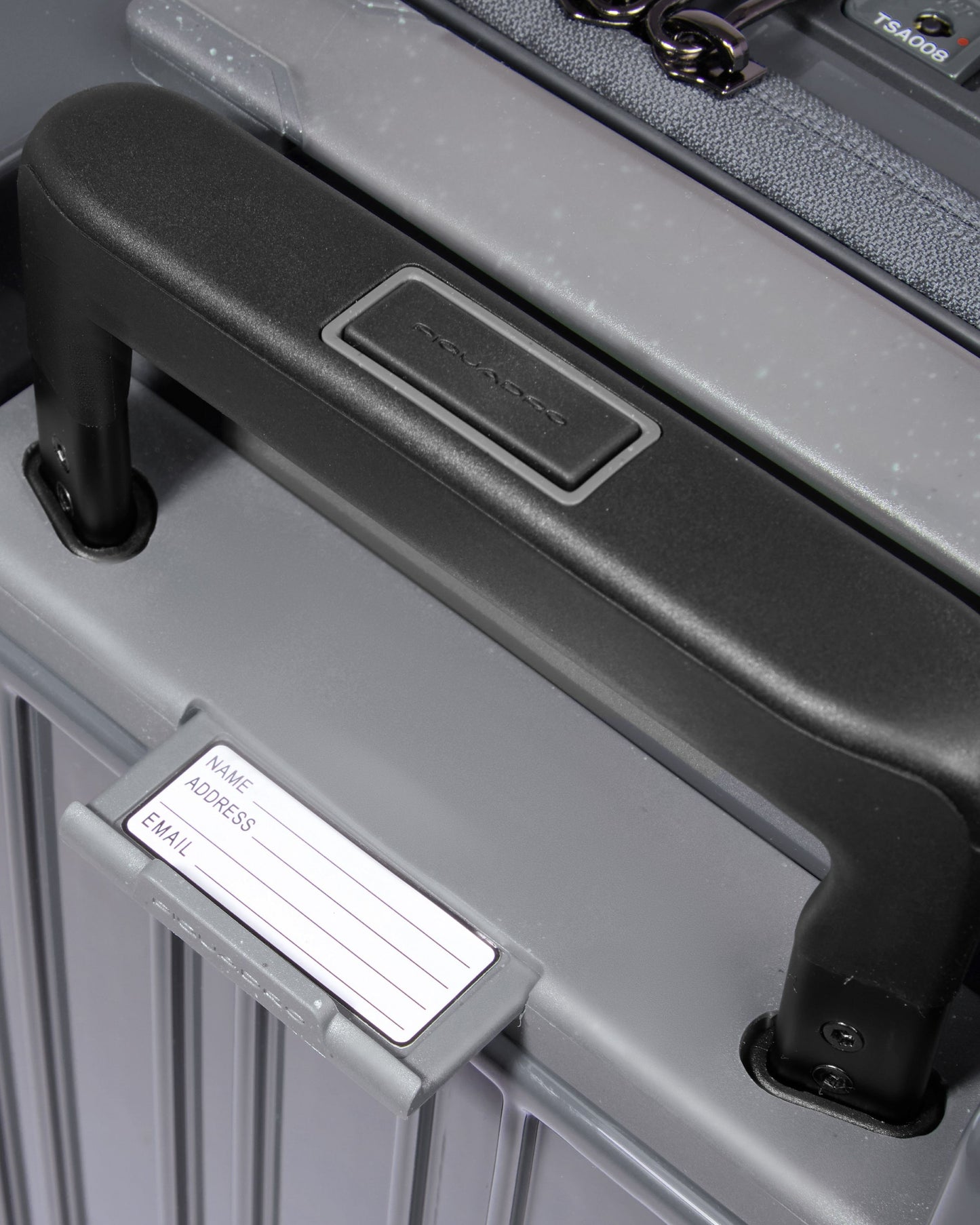 Piquadro Polycarbonate Cabin Trolley Grey