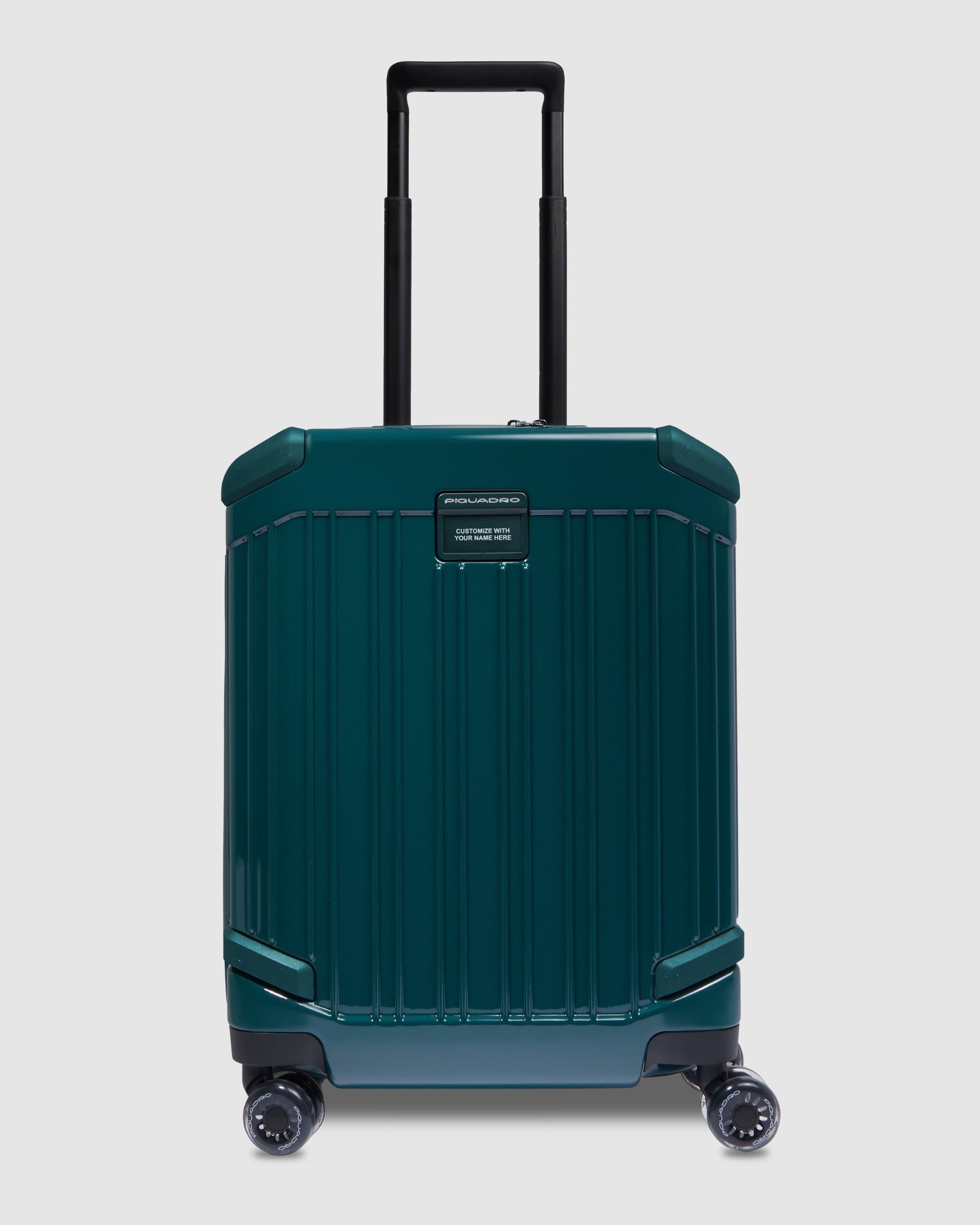 Piquadro Pop Cabin Trolley 4 Wheels In Polycarbonate Green