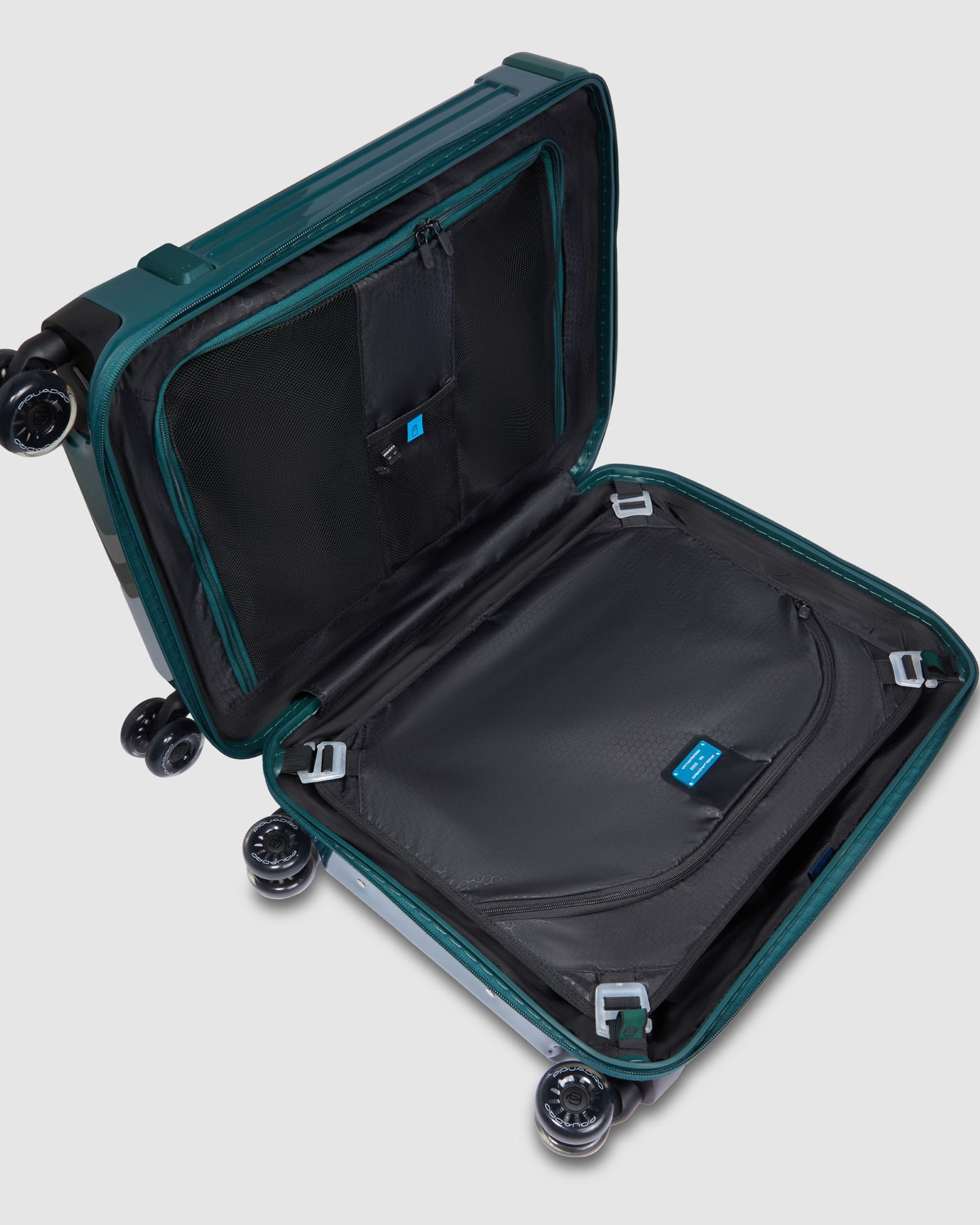 Piquadro Pop Polycarbonate Cabin Trolley with 4 Wheels