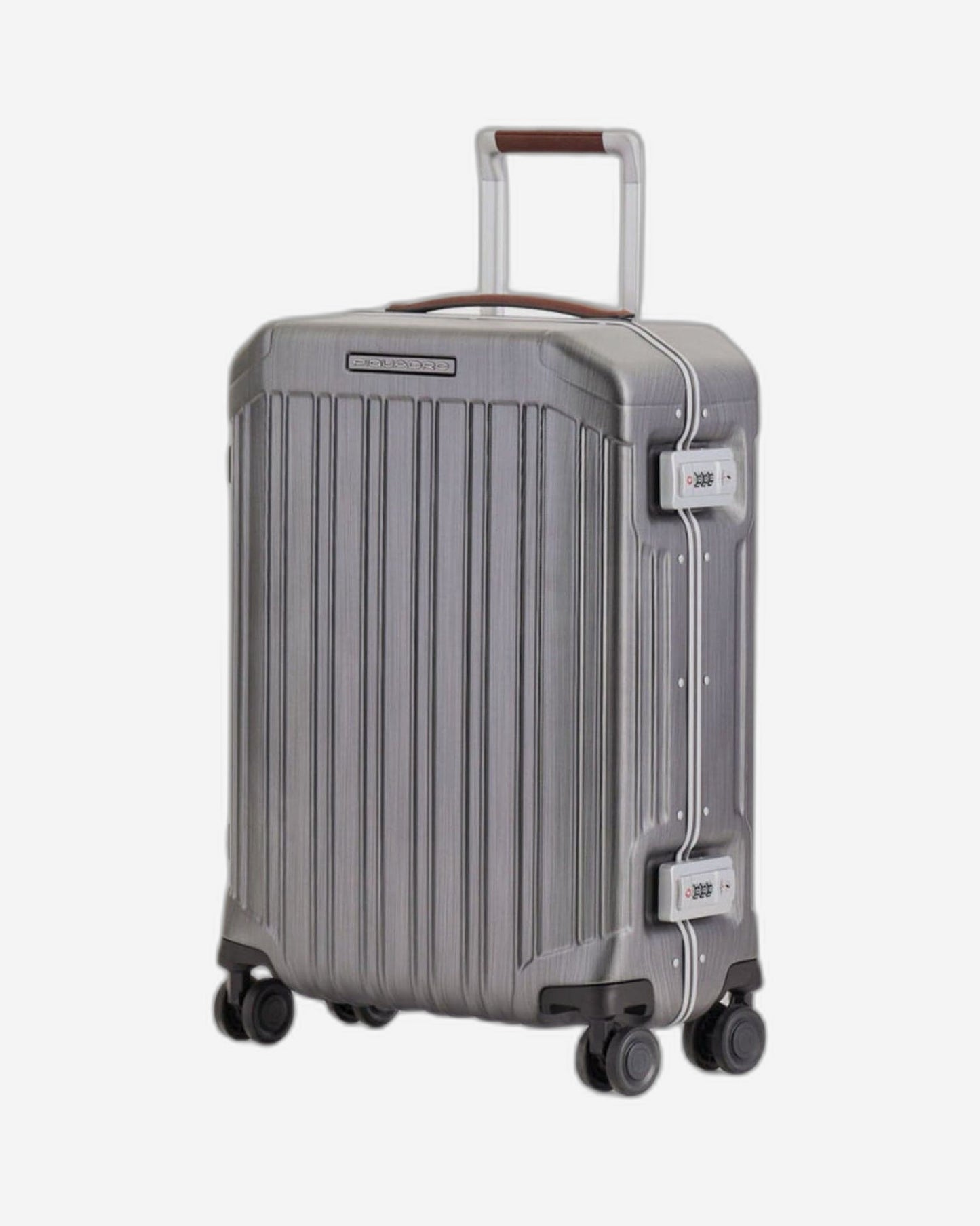 Piquadro Pqlm-Frame 55cm Cabin Luggage Black/Light Brown