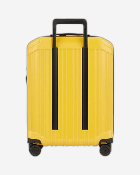 Piquadro Pq-Light 55Cm Ultra Slim Hardcase 4 Double Wheel Cabin Trolley Yellow - Bv4425Pqls2/G2