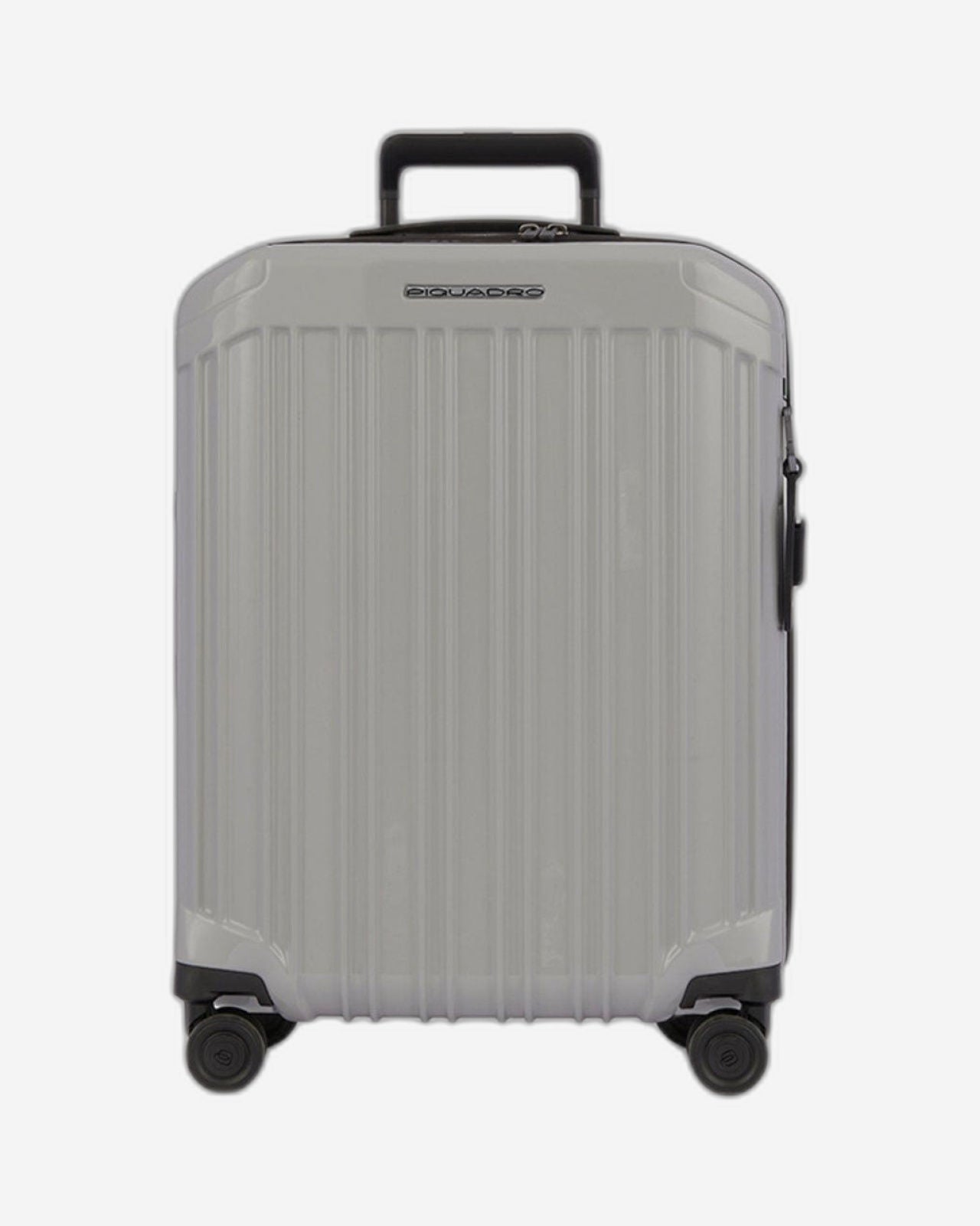 Piquadro Pq-Light 55Cm Ultra Slim Hardcase 4 Double Wheel Cabin Trolley Grey - Bv4425Pqls2/Gr2