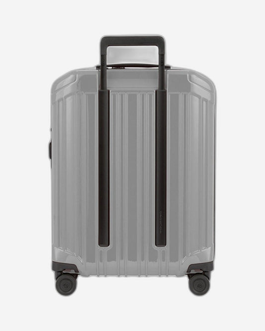 Piquadro Pq-Light 55Cm Ultra Slim Hardcase 4 Double Wheel Cabin Trolley Grey - Bv4425Pqls2/Gr2