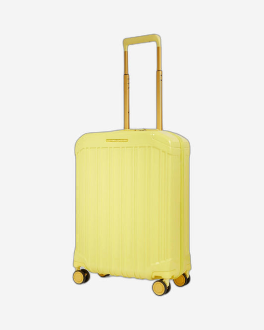 Piquadro Pq-Light Ultra Slim Spinner In Polycarbonate Yellow