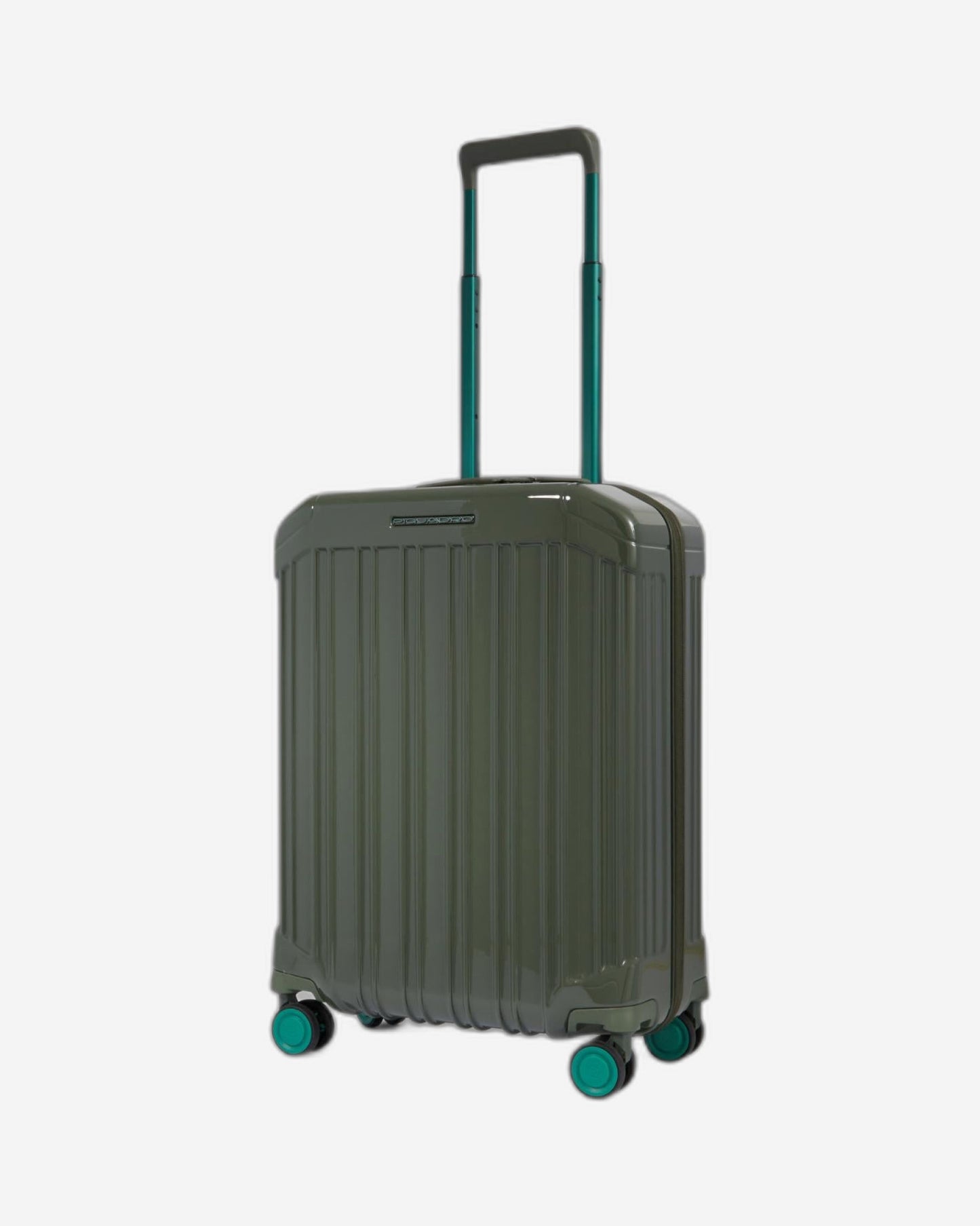 Piquadro Pq-Light Ultra Slim Spinner In Polycarbonate Green