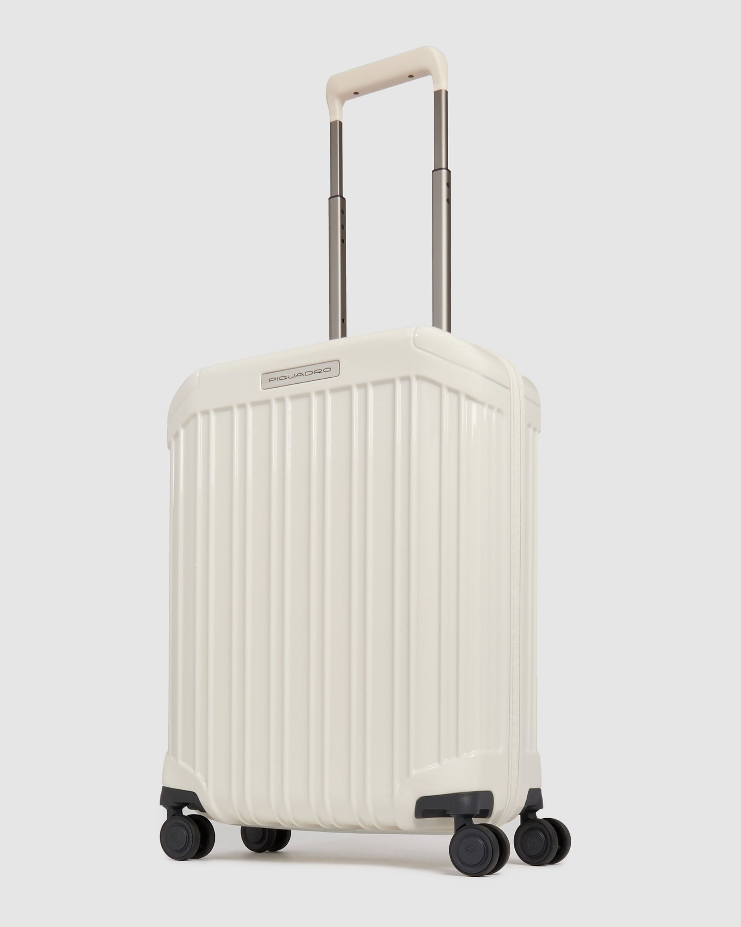 Piquadro 4 Wheel Cabin Suitcase White