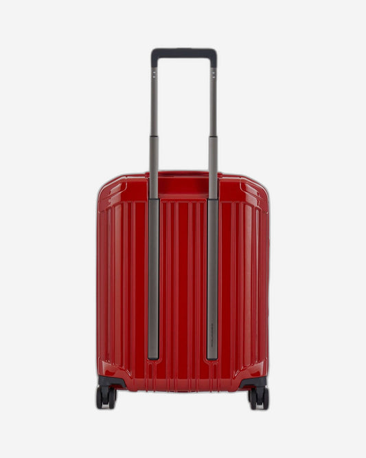 Piquadro Pq-Light 55Cm Ultra Slim Hardcase 4 Double Wheel Cabin Trolley Red - Bv4425Pql/R