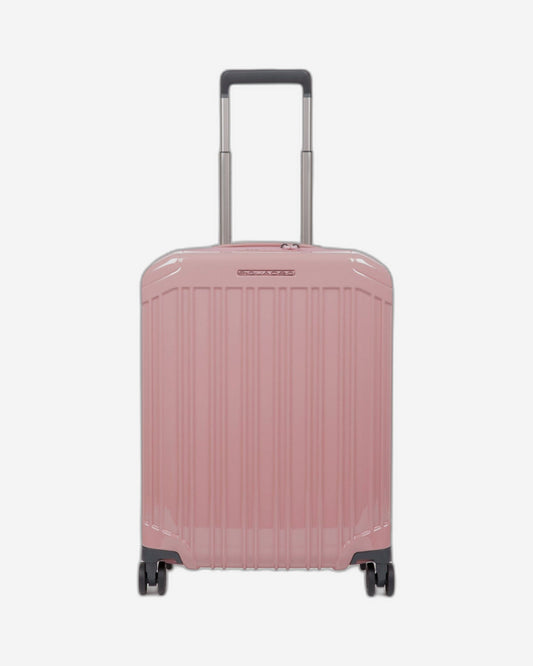 Piquadro Pq-Light 55Cm Ultra Slim Hardcase 4 Double Wheel Cabin Trolley Rose - Bv4425Pql/Ro