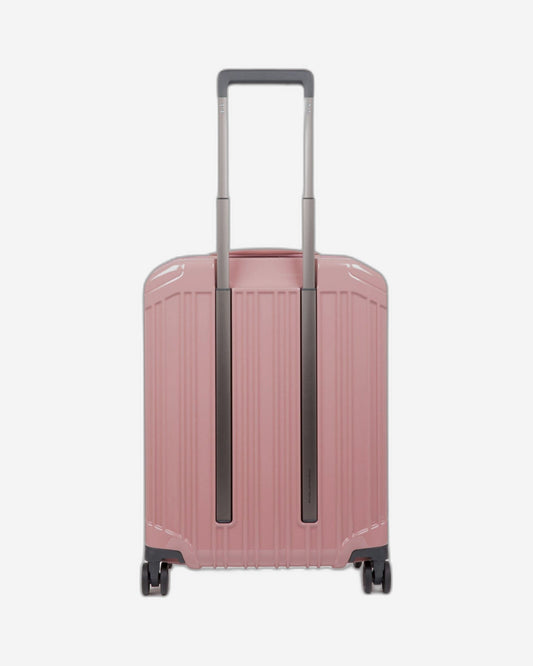 Piquadro Pq-Light 55Cm Ultra Slim Hardcase 4 Double Wheel Cabin Trolley Rose - Bv4425Pql/Ro