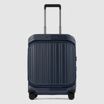 Piquadro Pq-Light Cabin Size Hardside Spinner With Computer And Matt Blue
