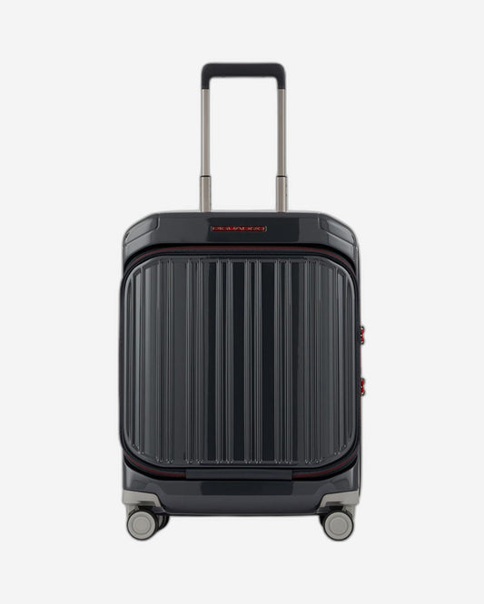 Piquadro Pq-Light Cabin Size Hardside Spinner With Computer And Grey-Red
