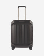 Piquadro Pqlm - Cabin Size Hardside Spinner With Computer Compt Matt Black