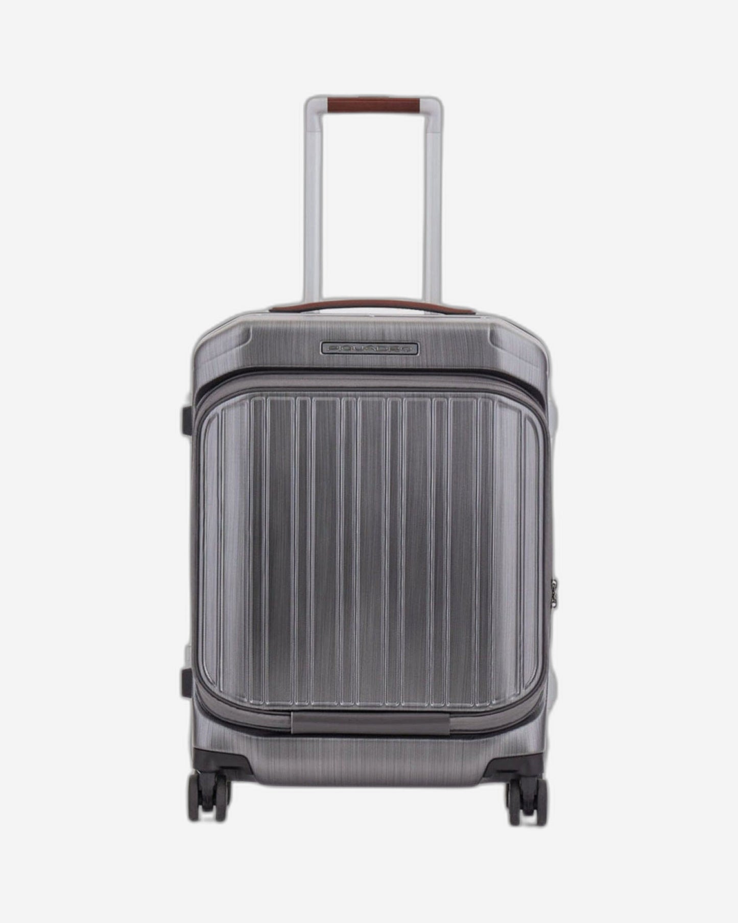 Piquadro Pqlm-Frame 55cm Fast-Check Cabin Luggage Black/Light Brown