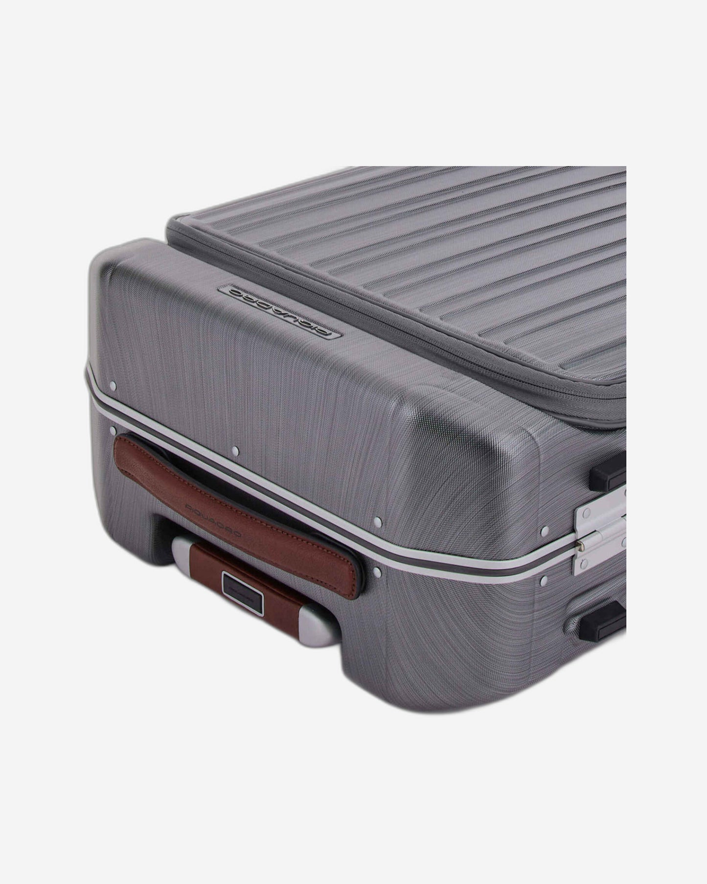 Piquadro Pqlm-Frame 55cm Fast-Check Cabin Luggage Black/Light Brown