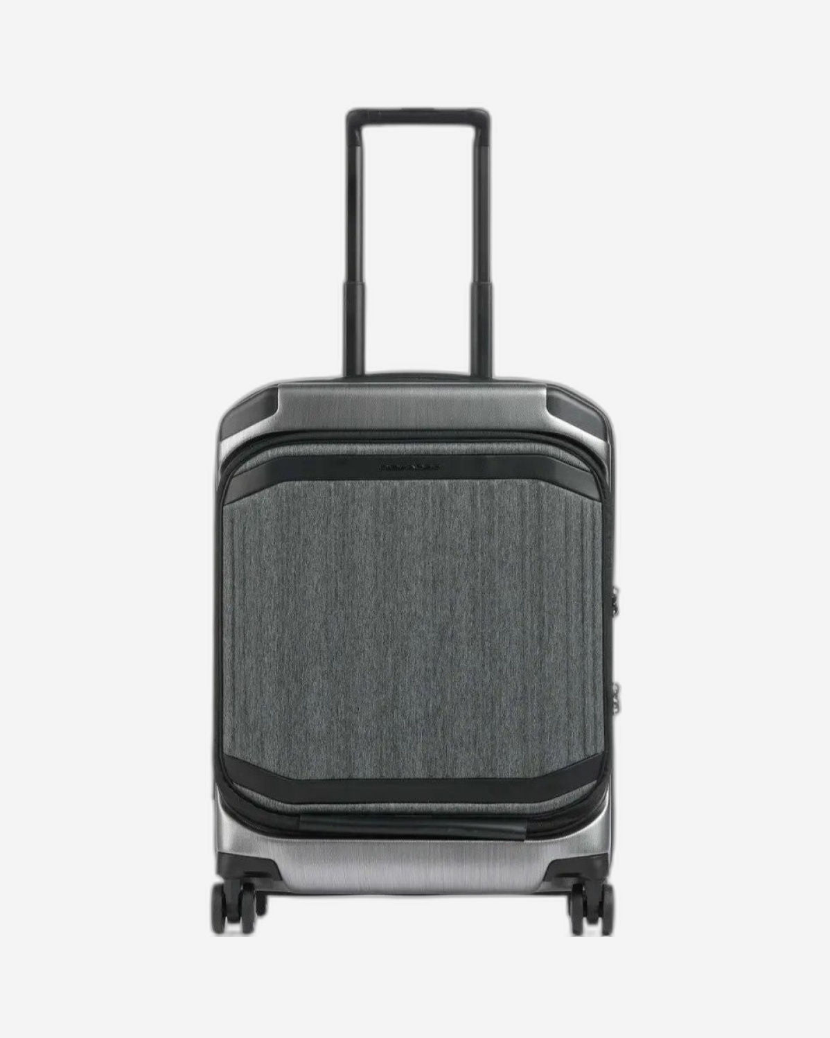 Piquadro Pqlp Cabin Size Hardside Spinner With Computer And Ipad Compartment Grey-Black