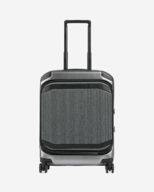 Piquadro Pqlp Cabin Size Hardside Spinner With Computer And Ipad Compartment Grey-Black