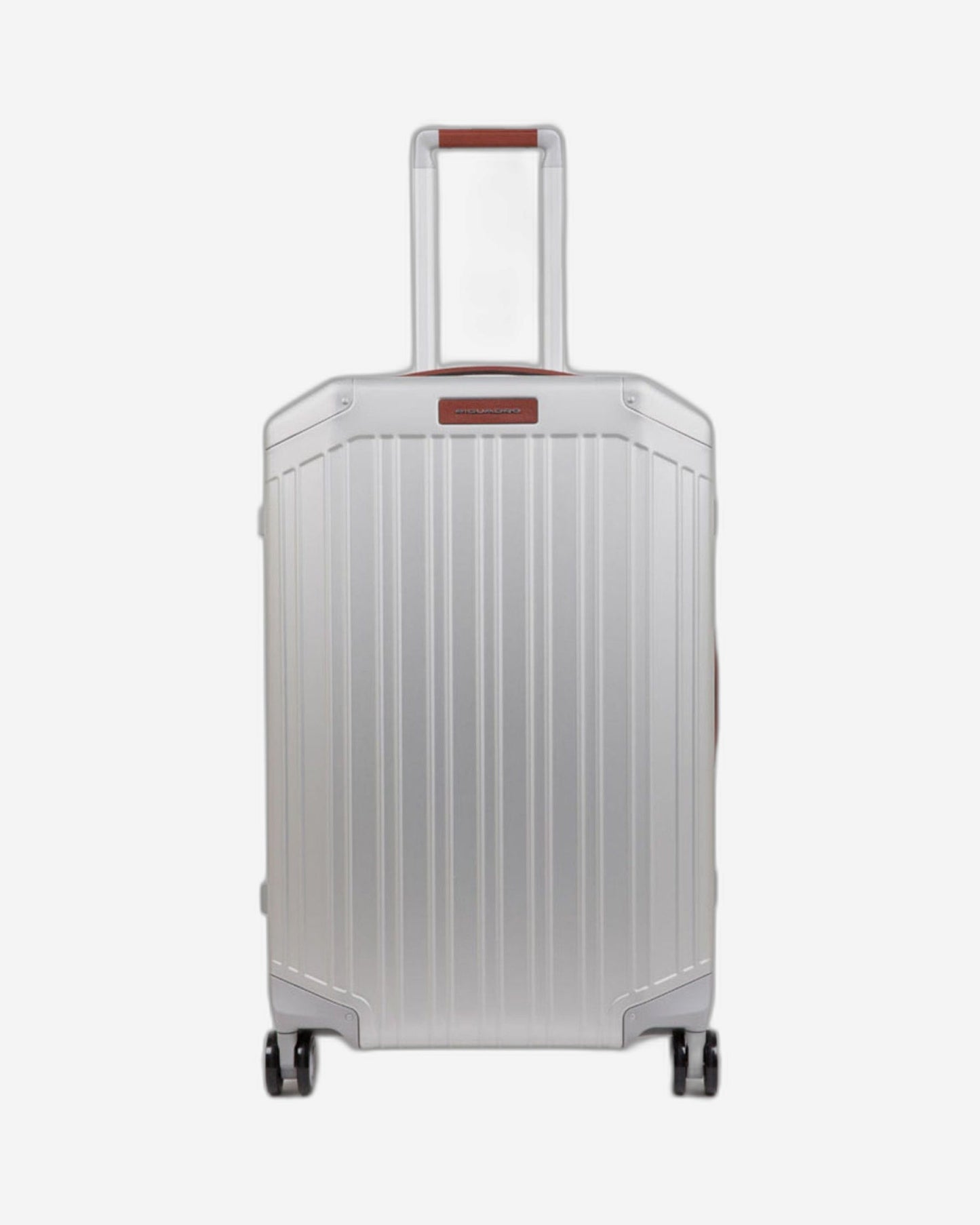Piquadro Piqalu 69Cm Hardcase 4 Double Wheel Medium Check-In Luggage Trolley Grey - Bv4427Alu/Grcu