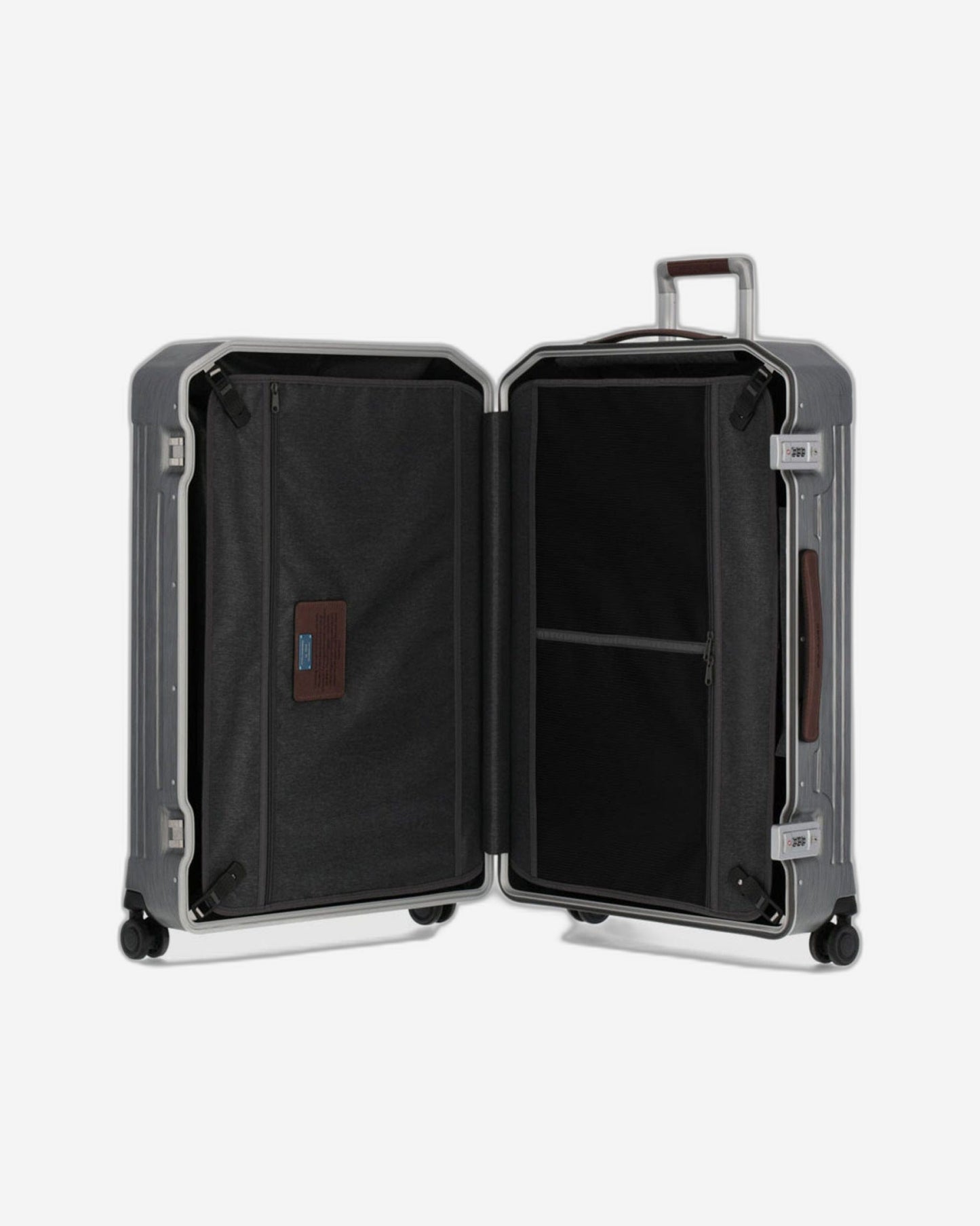 Piquadro Pqlm-Frame 68Cm Hardcase Medium Check-In Luggage Trolley Black / Light Brown - Bv4427Pqlm/Ncu