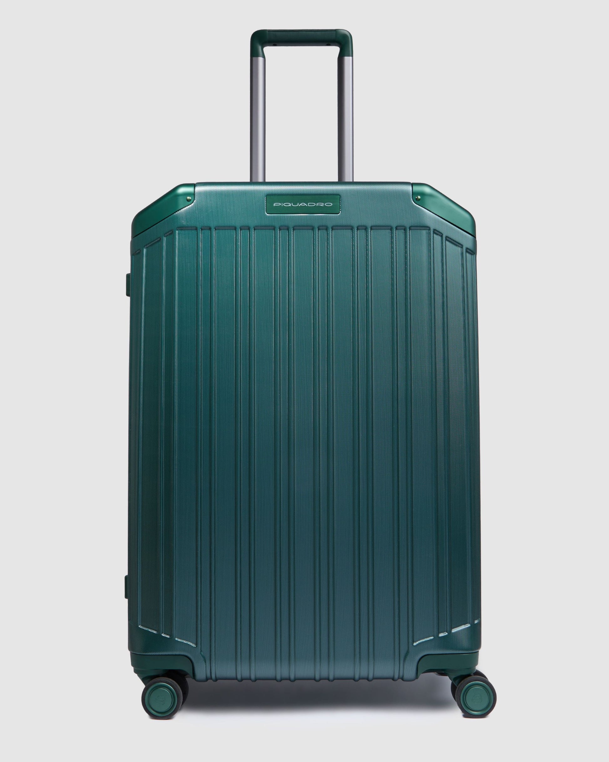 Piquadro Medium Size Hardside 4 Wheel Suitcase Green