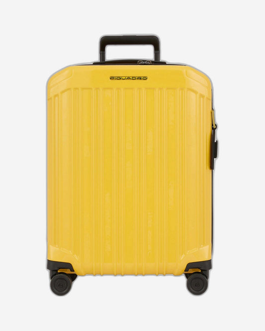 Piquadro Pq-Light 69Cm Hardcase 4 Double Wheel Medium Check-In Trolley Yellow - Bv4427Pql/R